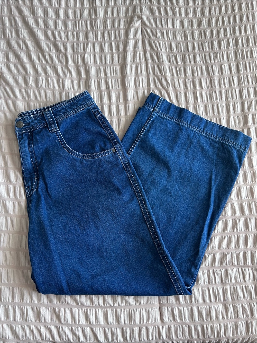 ALAB Y2K Style Skater Wide Leg Denim Jeans (36)